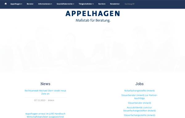 Vorschau von www.appelhagen.de, Dr. Appelhagen und Partner