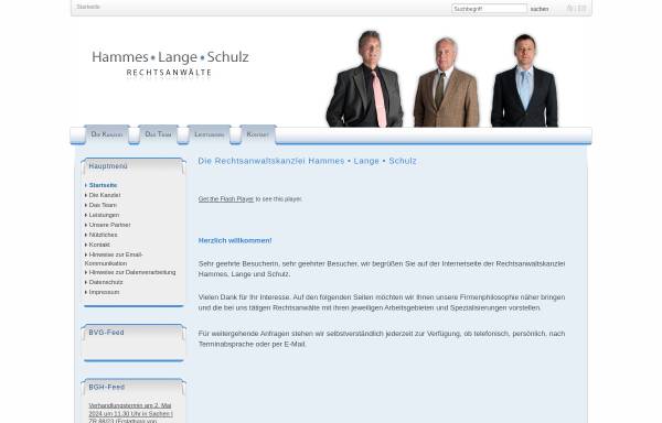 Vorschau von www.hammes-kanzlei.de, Hammes - Lange - Euba - Schulz