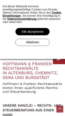 Vorschau der mobilen Webseite baurecht-gera.de, Hoffmann & Franken