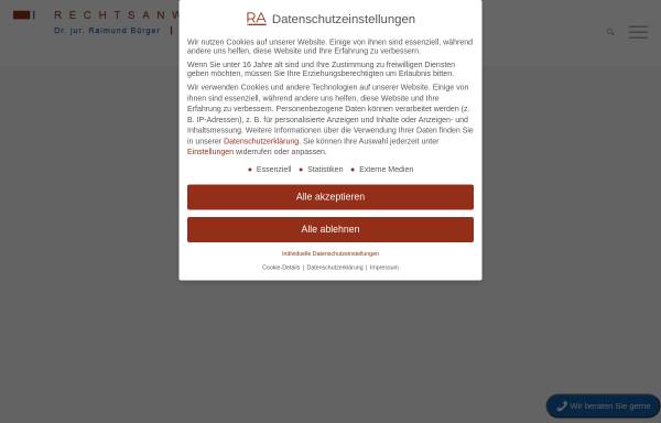 Vorschau von buerger-lenke.de, Dr. Bürger & Lenke
