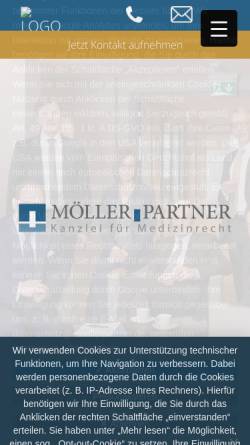 Vorschau der mobilen Webseite moellerpartner.de, Möller und Partner