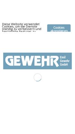 Vorschau der mobilen Webseite www.emil-gewehr.de, Emil Gewehr GmbH