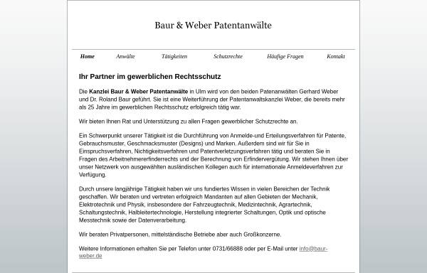Vorschau von www.weber-patent.de, Patentanwalt Gerhard Weber