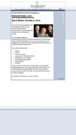 Vorschau der mobilen Webseite www.ip-jena.com, Patentanwälte Bock & Bieber