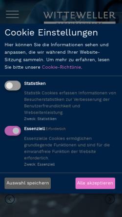 Vorschau der mobilen Webseite www.wwp.de, Patentanwälte Witte, Weller & Partner