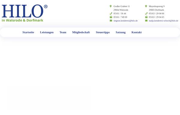 Vorschau von www.hilo-sfa.de, Lohnsteuerhilfeverein HILO