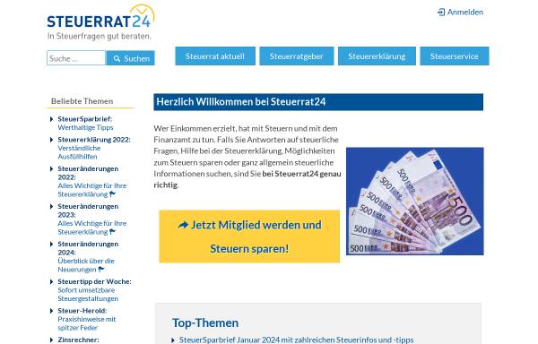 Vorschau von www.steuerrat24.de, Steuerrat24