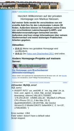 Vorschau der mobilen Webseite www.markus-niessen.de, Markus-Niessen.de
