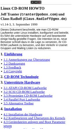 Vorschau der mobilen Webseite www.linuxhaven.de, CD-ROM HOWTO