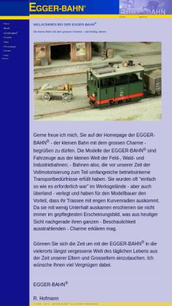 Vorschau der mobilen Webseite www.egger-bahn.ch, Egger-Bahn