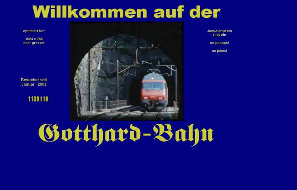 Vorschau von www.gotthardbahn.ch, Die Gotthardbahn