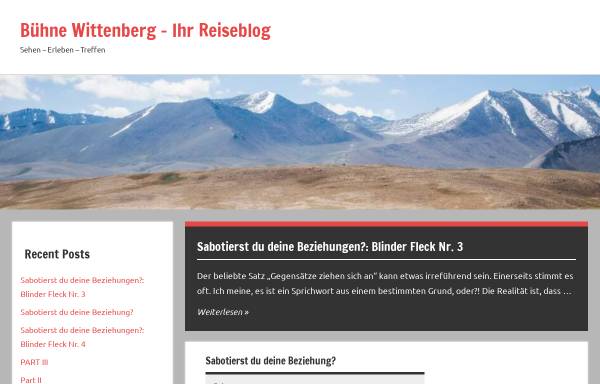 Vorschau von www.buehnewittenberg.de, Bühne Wittenberg
