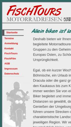 Vorschau der mobilen Webseite www.fischtours.de, Fischtours, Reichenberg