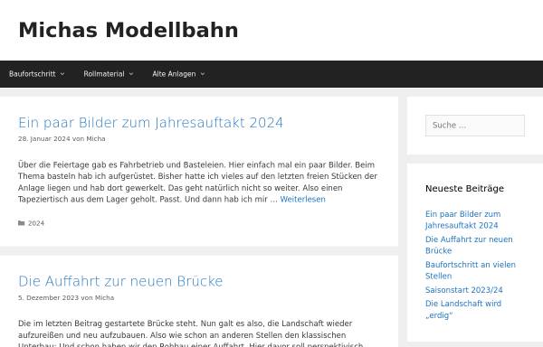 Vorschau von www.michas-modellbahn.de, Michas Modellbahn