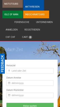 Vorschau der mobilen Webseite www.mototours.ch, Mototours.com
