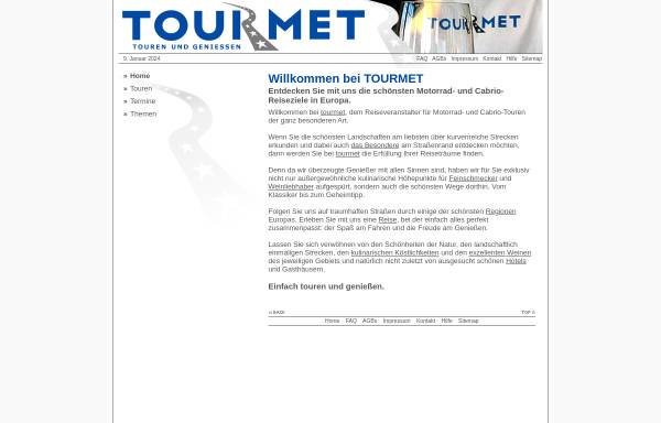 Vorschau von www.tourmet.de, Tourmet - Touren und Genießen