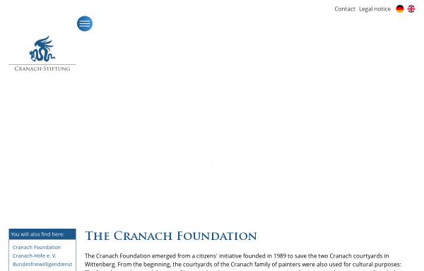 Vorschau von www.cranach-stiftung.de, Cranach Stiftung