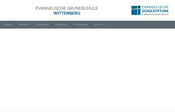 Vorschau von www.evgs-wittenberg.de, Evangelische Grundschule in der Lutherstadt Wittenberg