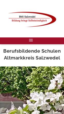 Vorschau der mobilen Webseite www.bbs-saw.de, Berufsbildende Schulen Salzwedel