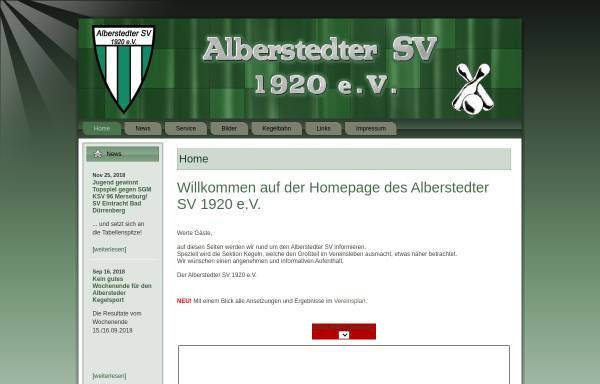 Vorschau von www.alberstedter-sv.de, Alberstedter SV 1920
