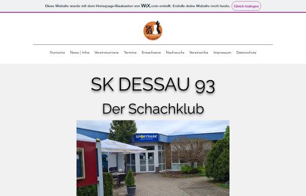 Vorschau von www.sk93.de, Schachklub Dessau 93 e.V.