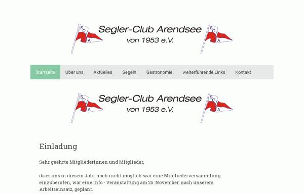 Vorschau von www.sc-arendsee.de, Segler-Club Arendsee von 1953 e.V.
