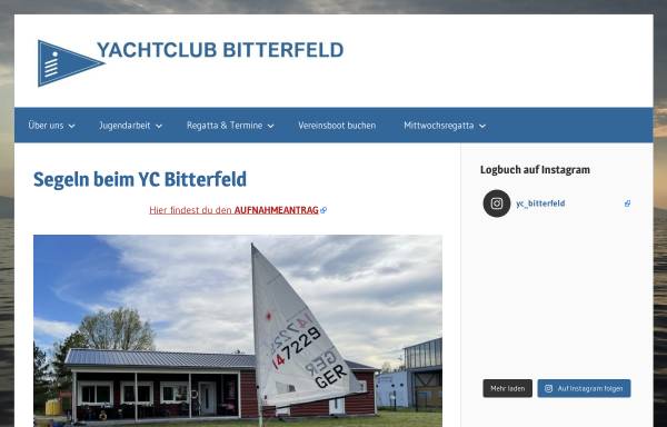 Vorschau von www.yachtclub-bitterfeld.de, Yachtclub Bitterfeld e. V.