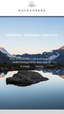 Vorschau der mobilen Webseite www.prof-hackenberg.de, Dr. Hackenberg Wolfgang