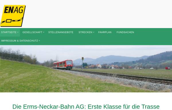 Vorschau von www.erms-neckar-bahn.de, ENAG Erms-Neckar-Bahn AG