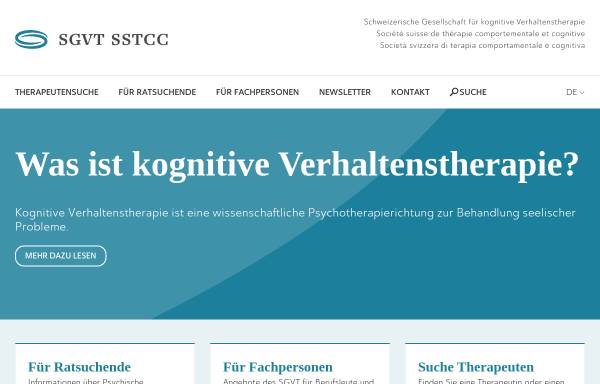 Vorschau von www.sgvt-sstcc.ch, Schweizerische Gesellschaft für Verhaltens- und Kognitive Therapie