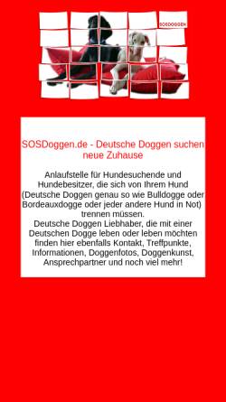 Vorschau der mobilen Webseite www.sosdoggen.de, SOS-Doggen