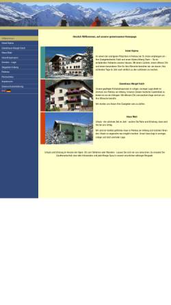 Vorschau der mobilen Webseite www.arlberg-urlaub.com, Gästehäuser und Pensionen in Pettneu am Arlberg