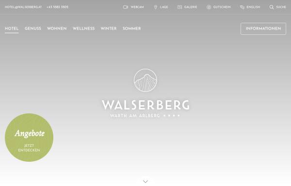 Vorschau von www.walserberg.at, Hotel Walserberg