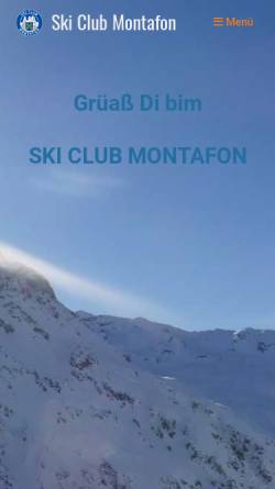 Vorschau der mobilen Webseite www.scmontafon.at, Ski Club Montafon