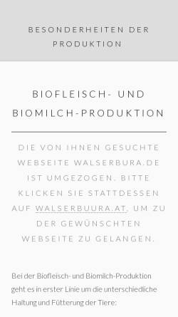 Vorschau der mobilen Webseite www.walserbura.de, Walser-Bura