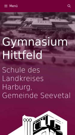 Vorschau der mobilen Webseite www.gymnasium-hittfeld.de, Gymnasium Hittfeld