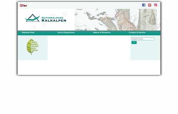 Vorschau von www.kalkalpen.at, Nationalpark Kalkalpen