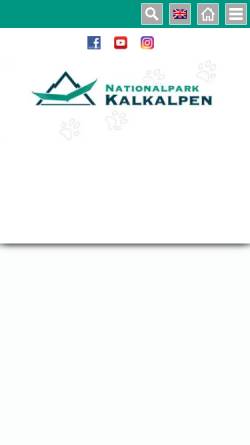 Vorschau der mobilen Webseite www.kalkalpen.at, Nationalpark Kalkalpen