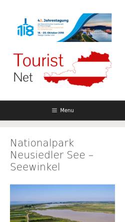 Vorschau der mobilen Webseite www.tourist-net.co.at, Nationalpark Neusiedler See-Seewinkel