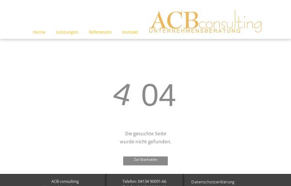 Vorschau von acbconsulting.de, ACB consulting GmbH - Unternehmensberatung