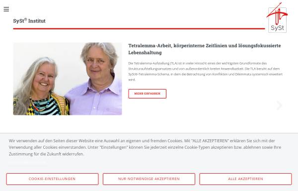 Vorschau von www.syst.info, SySt - Dipl.-Psych. Insa Sparrer und Prof. Dr. Matthias Varga von Kibéd