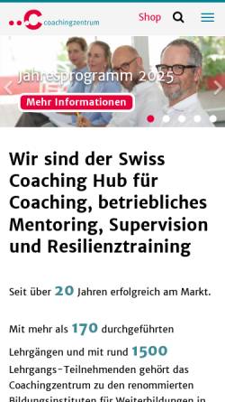 Vorschau der mobilen Webseite www.czo.ch, Coaching Zentrum Olten GmbH