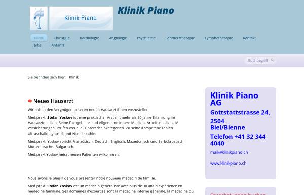 Vorschau von www.klinikpiano.ch, Klinik Piano