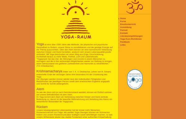 Vorschau von www.yoga-raum.ch, Yoga-Raum - Schule für Viniyoga