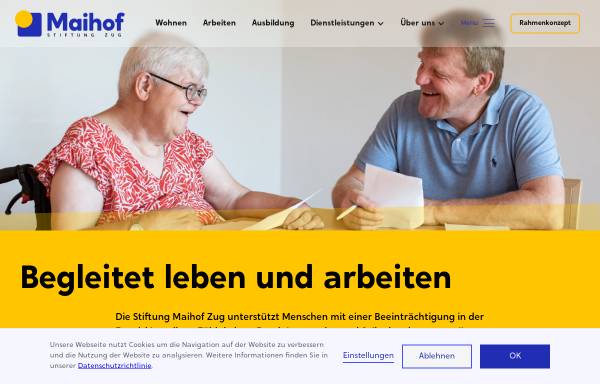 Vorschau von stiftung-maihof.ch, Stiftung Maihof, Zug