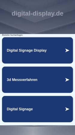Vorschau der mobilen Webseite www.digital-display.de, Analytikservice Jürgen Hermann