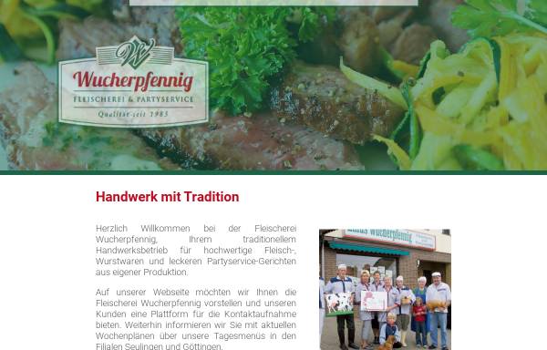 Vorschau von www.fleischerei-wucherpfennig.de, Linus Wucherpfennig Fleischerei und Partyservice