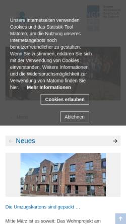 Vorschau der mobilen Webseite www.glueckstaedter-werkstaetten.de, Glückstädter Werkstätten