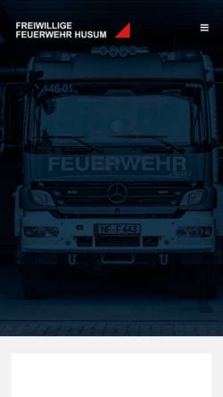 Vorschau der mobilen Webseite www.feuerwehr-husum.de, Freiwillige Feuerwehr Husum