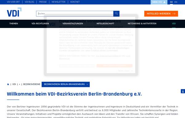 Vorschau von www.vdi-bb.de, Verein Deutscher Ingenieure (VDI) Berlin-Brandenburg